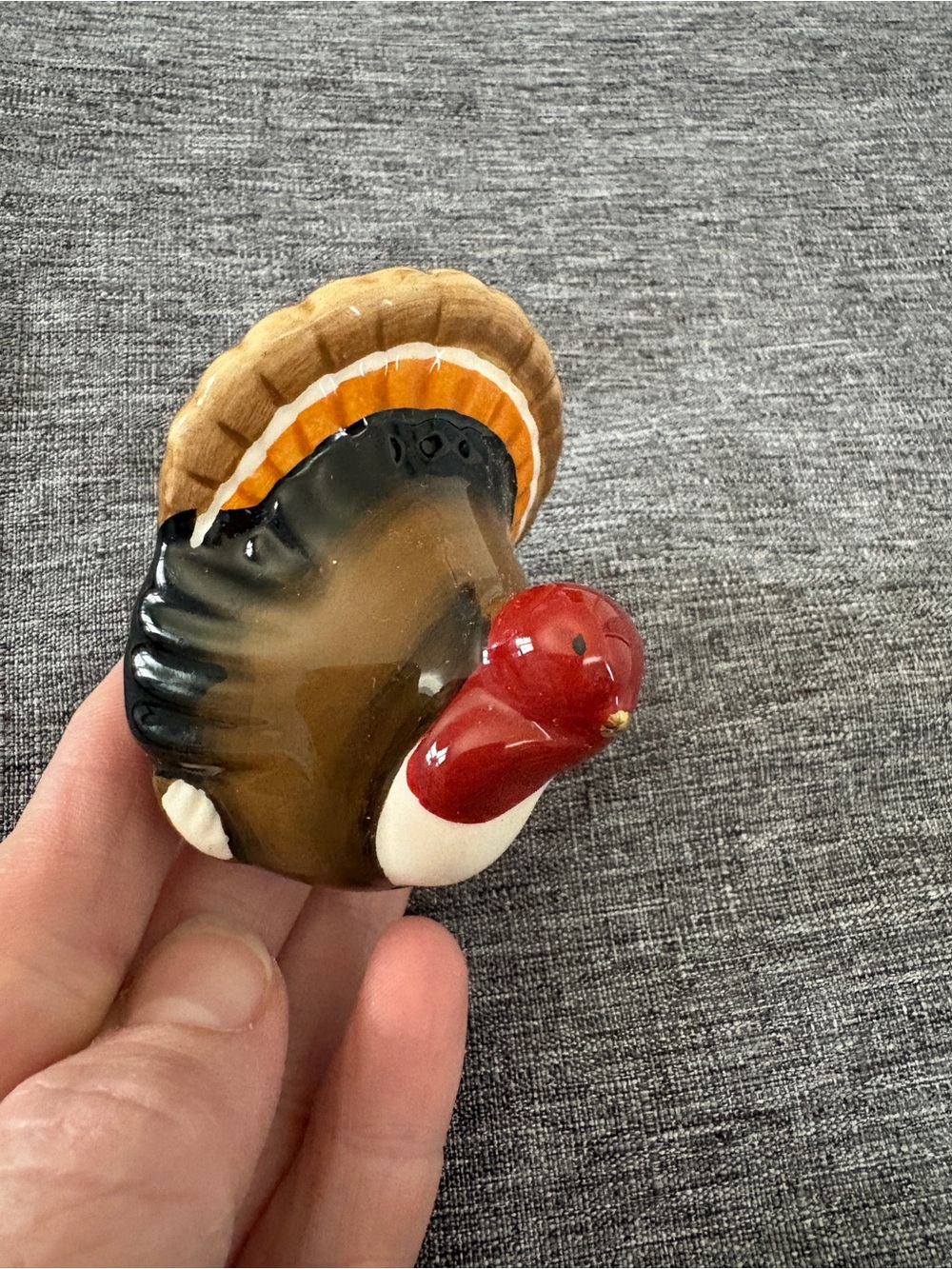 Nora Fleming Mini Brown and Red Turkey